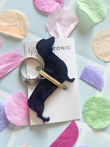 Dachshund Keyring